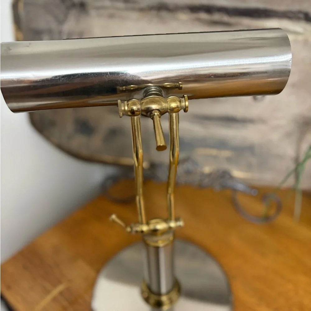 Vintage Brass Adjustable Desk Lamp